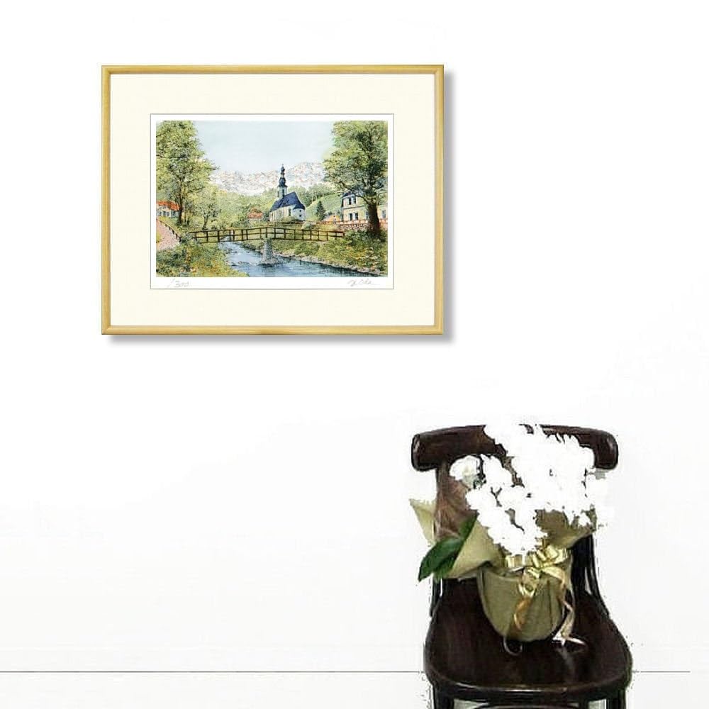 織田義郎「Harbor Scope 」銅版画＋手彩色 直筆サイン・エディション有