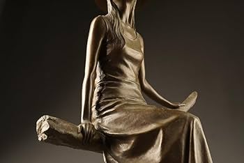 大道寺光弘ブロンズ製女性像 木もれびのなかで約35cm 大道寺