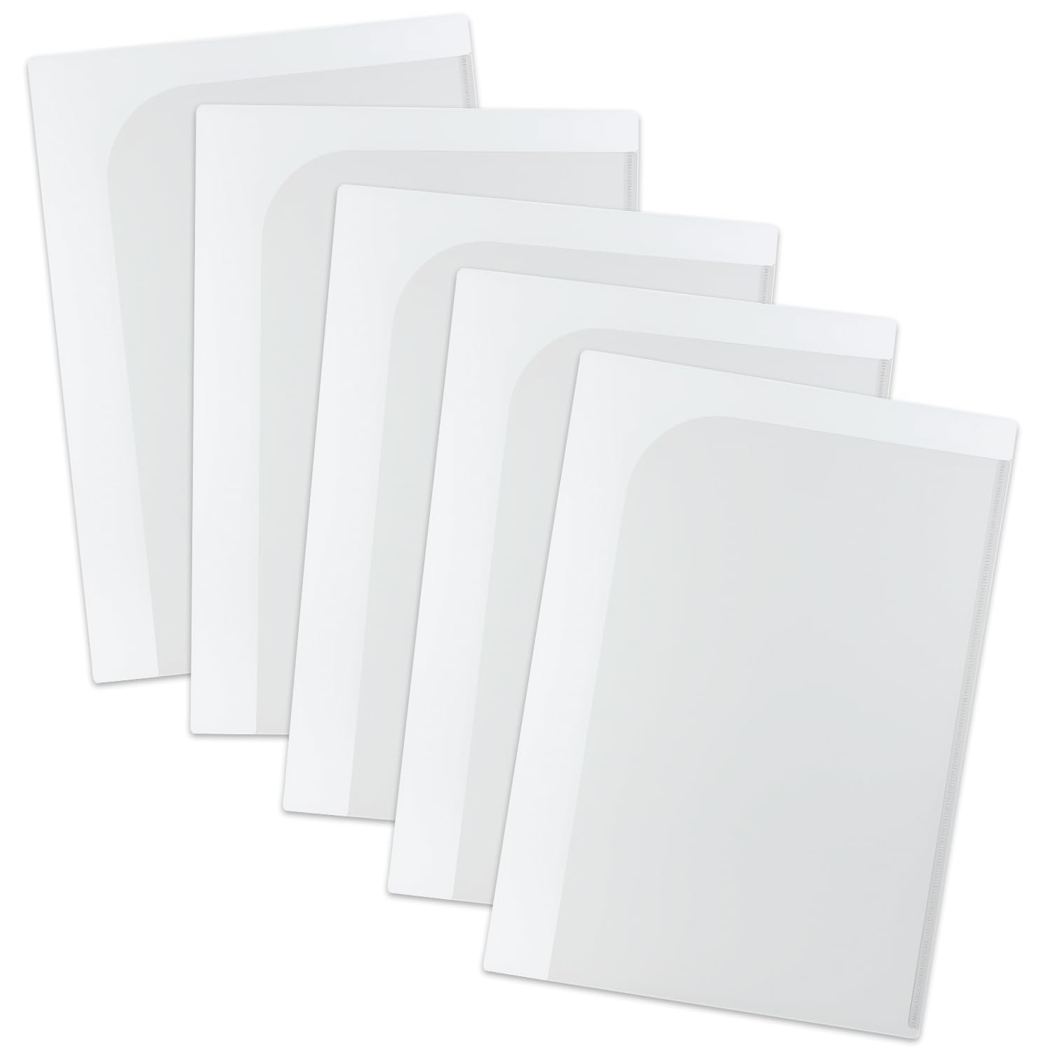 Amazon | プラス 見開きホルダー A4 タテ 2ポケット クリアー 5冊 FL