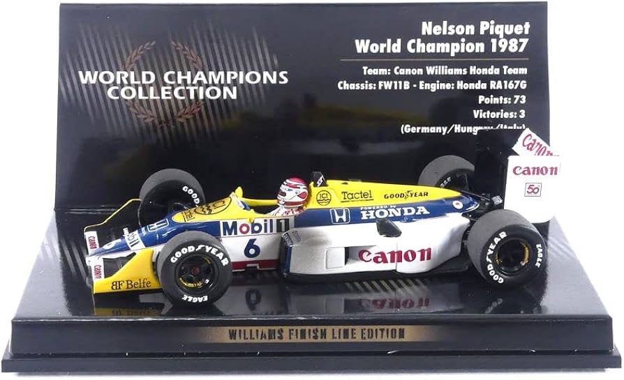 Amazon.com: Minichamps 436876606 1:43 Williams Honda FW11B-Nelson