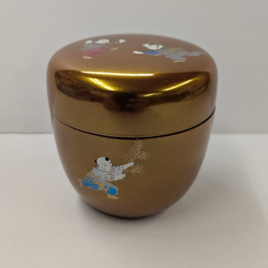 ほぼ未使用 茶道具 紅春慶塗 曲水指 綴目 茶器 木工芸 紙箱 ほぼ