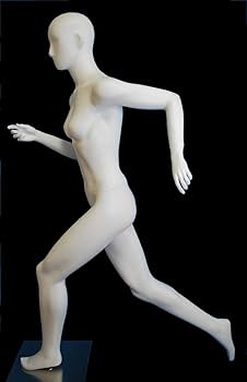Amazon | 女性マネキン スポーツ MD-SWW 白つやけし 走るポーズ