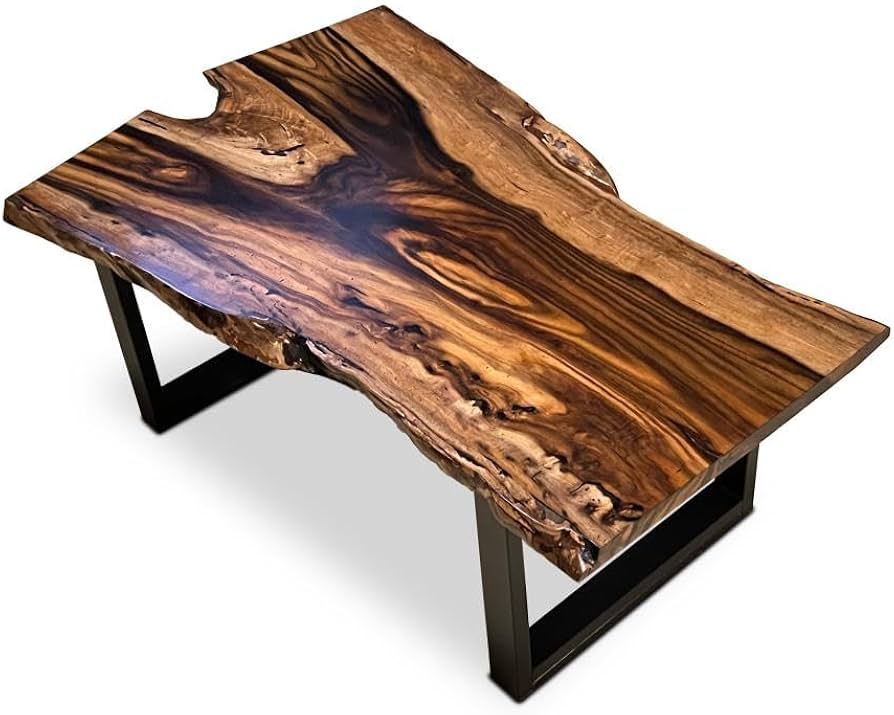 Amazon.co.jp: SEIKOH 黒柿 ローテーブル 一枚板 テーブル 座卓 幅