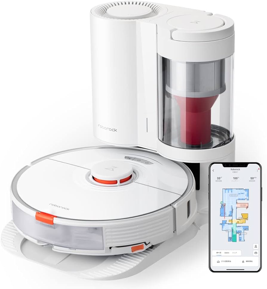 Amazon | ロボット掃除機 ロボロック S7+ 自動ゴミ収集 強力水拭き
