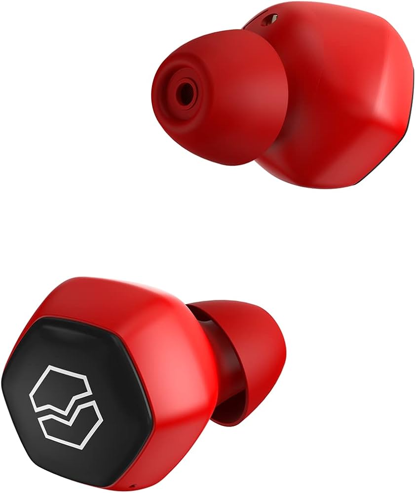 Amazon.com: V-MODA Hexamove Lite, Wireless Earbuds - Red (HEXM