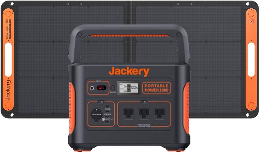 発電機・ポータブル電源 Jackery Explorer 1000 + SolarSaga 100