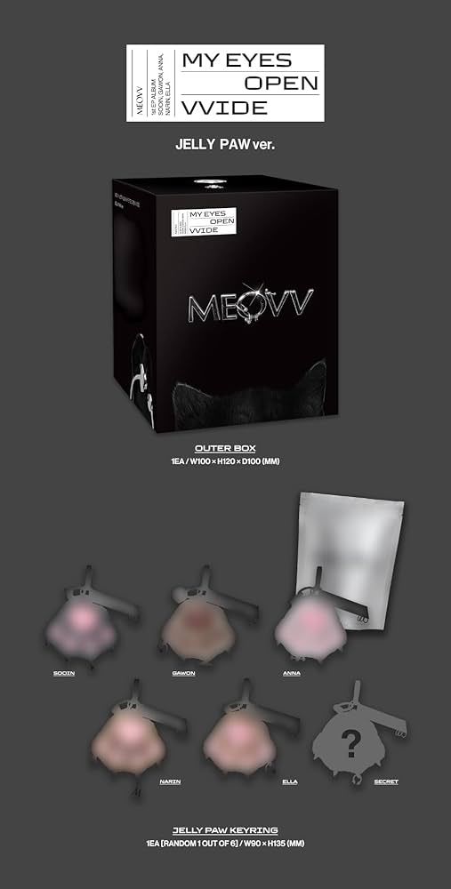 MEOVV ミヤオ JELLY PAW キーリング トレカ シークレット エラ MEOVV