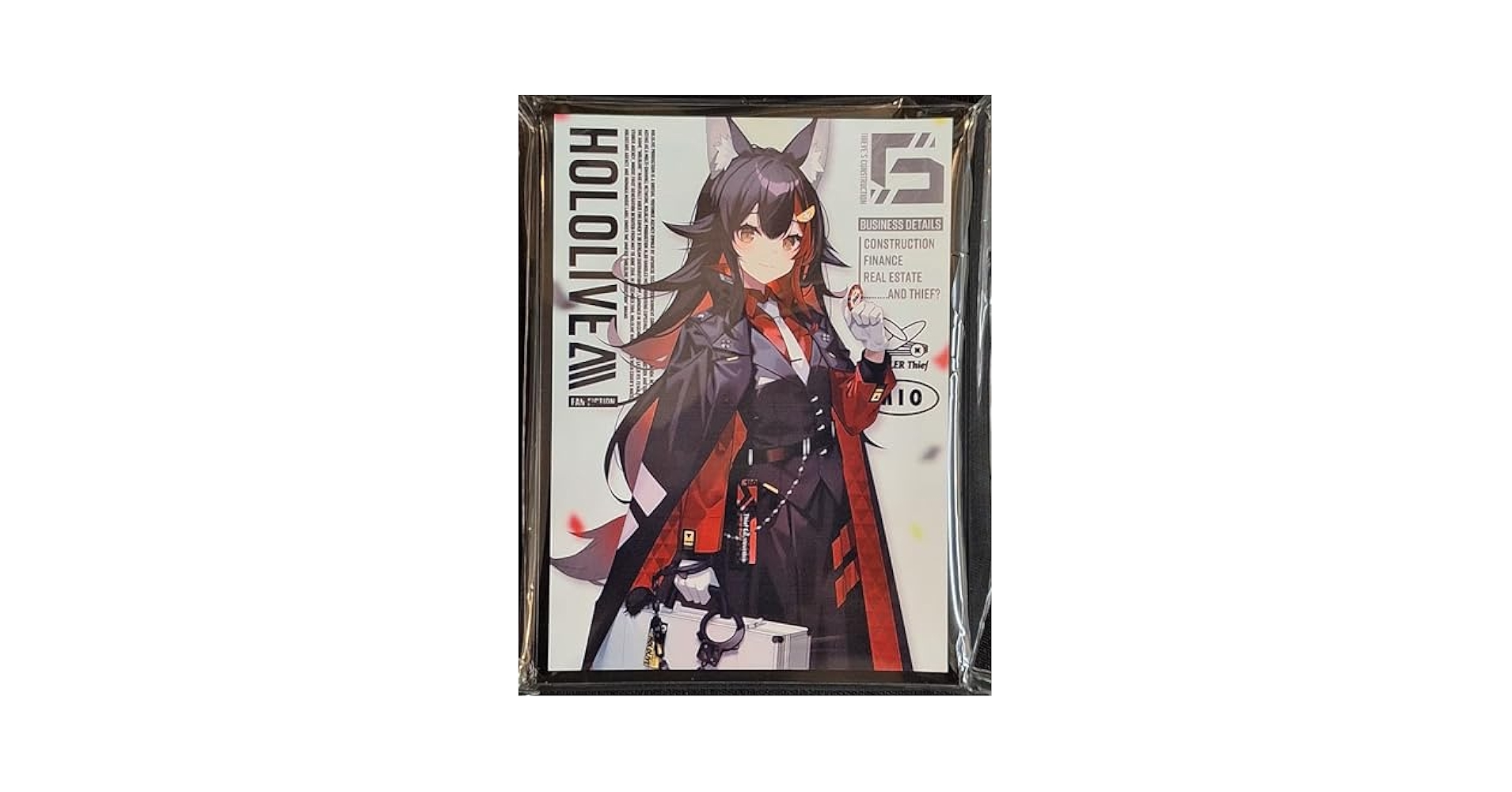 混沌の女神様 ホロライブ スリーブ プレイマット 泥棒建設 大神ミオ