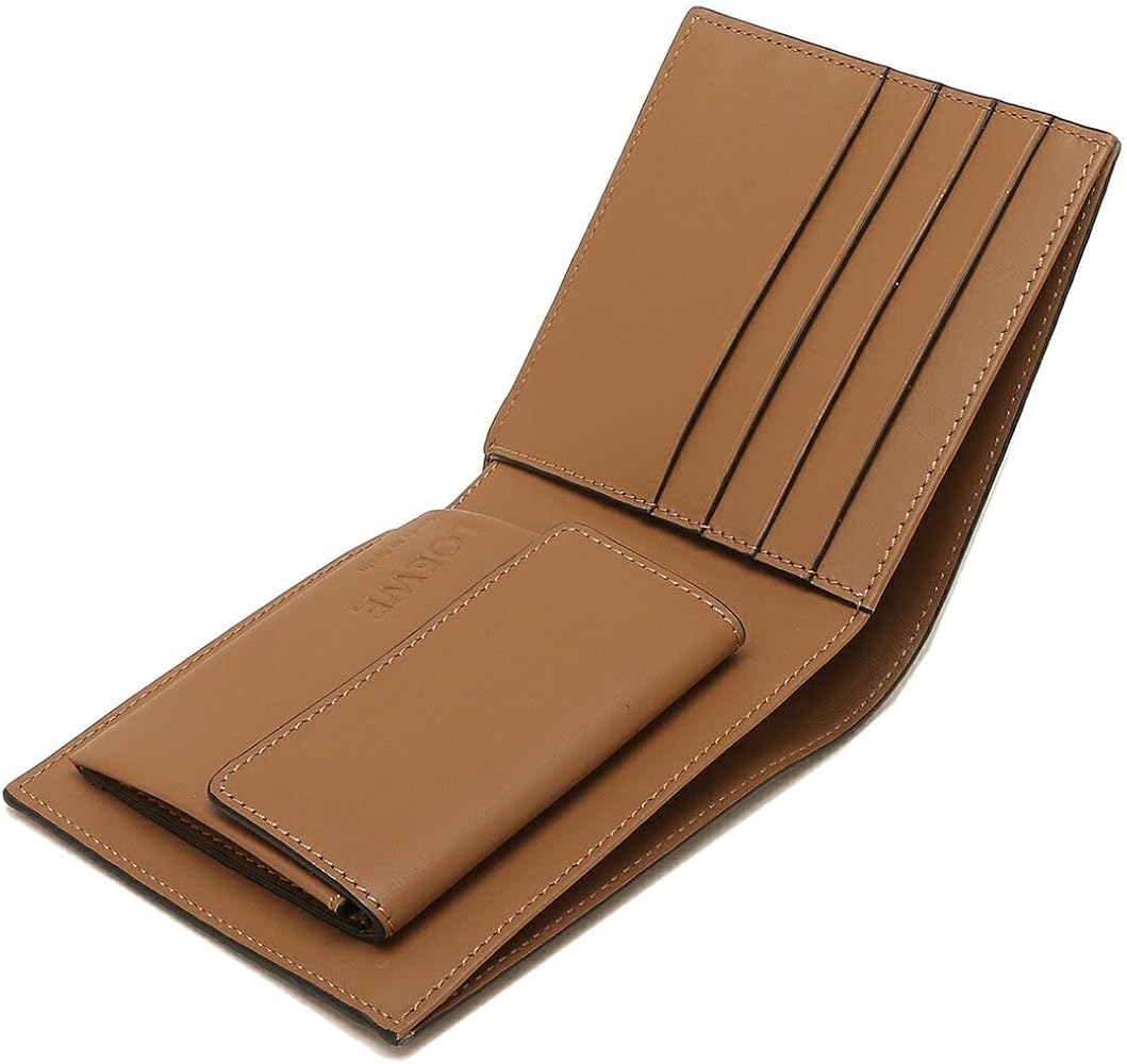 Amazon | [ロエベ] 二つ折り財布 リピート アナグラム ブラウン メンズ