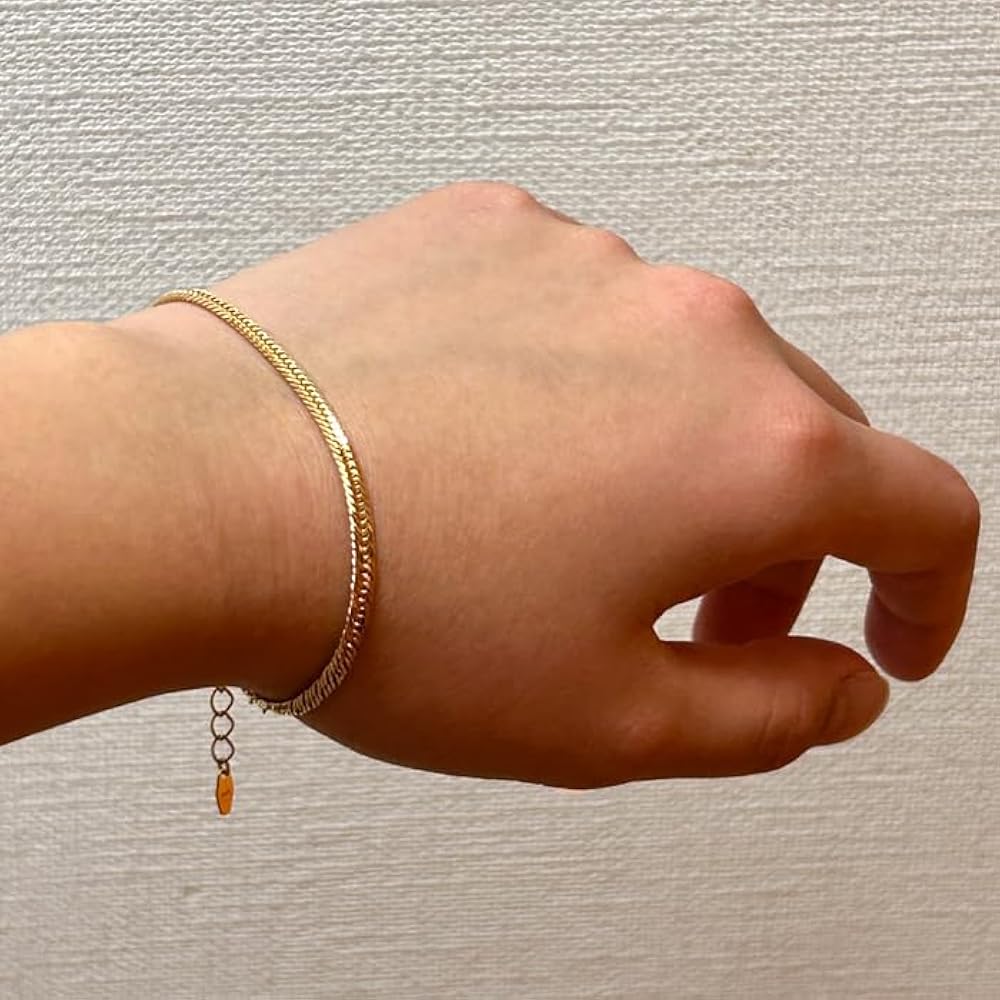 Amazon | [VARIOUS LUXURY] 18金 喜平 ブレスレット トリプル 12面