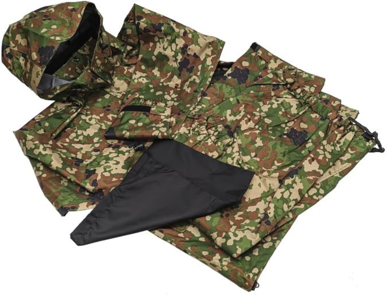 陸上自衛隊 迷彩雨衣上下 ゴアテックス サイズL レインコート 楽天市場