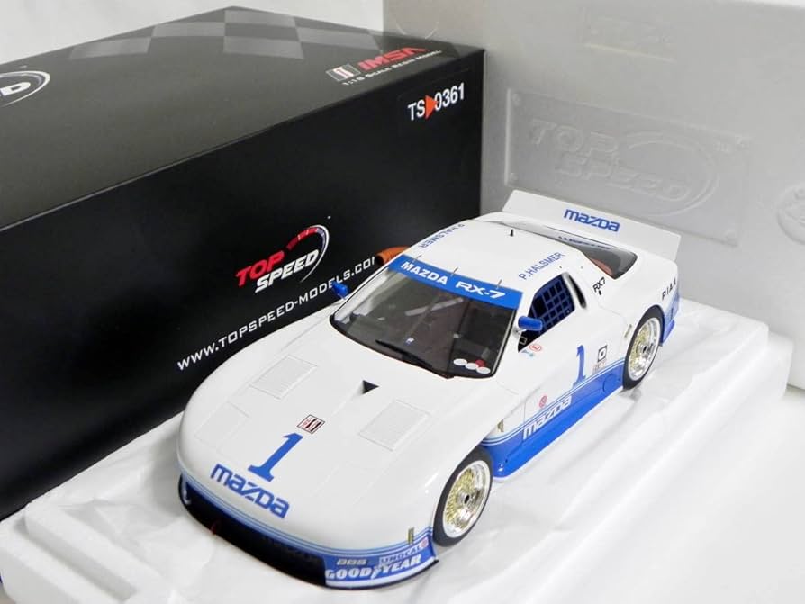 Amazon | TOP SPEED 1/18 Mazda RX-7 GTO #1 1990 IMSA Mid-Ohio 250