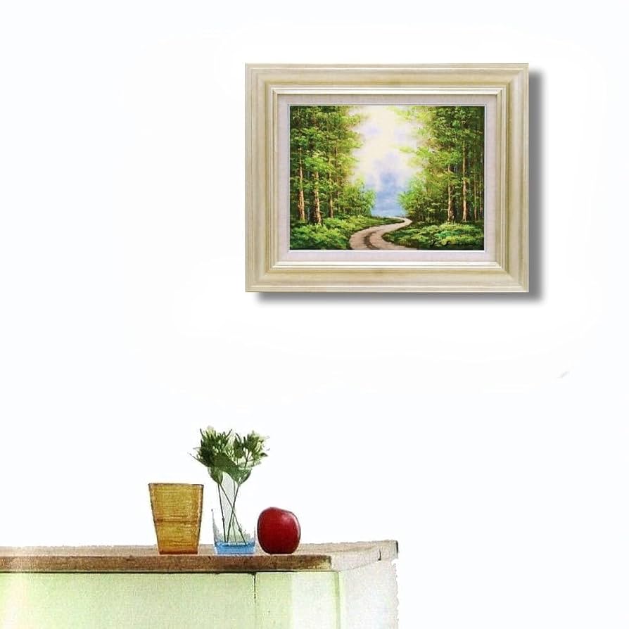 ☆真作☆ 文勝(ウンシュン) 無題 油絵 額付き 貴重作品 ☆真作☆ 文勝