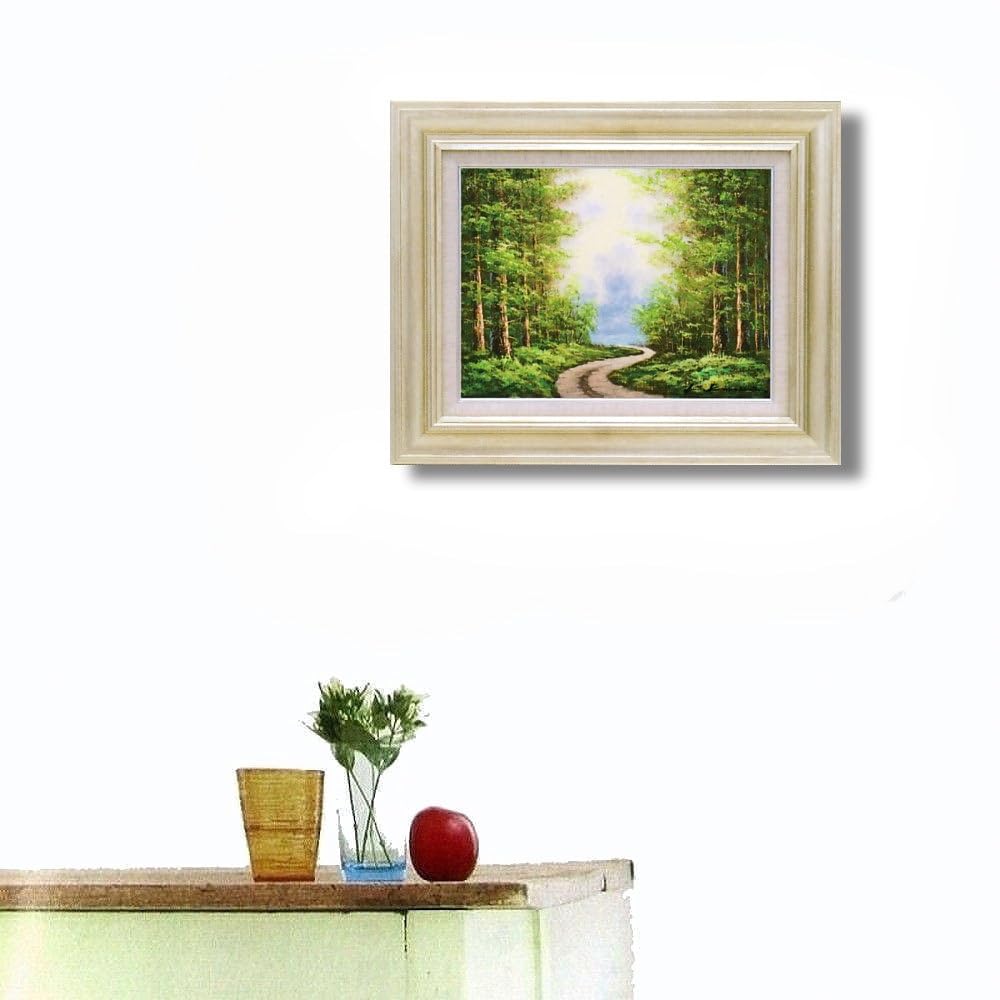 大聖堂の木陰 油絵 F6号 額縁付き 大聖堂の木陰 油絵 F6号 額縁付き