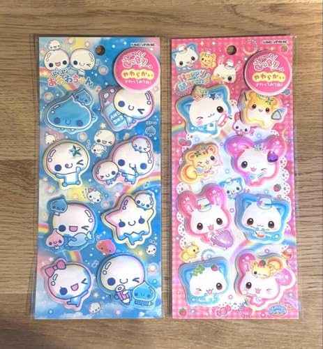 平成レトロ ハッピーマーチ 3D表紙 メモ帳 あわわちゃんグッズ｜シール