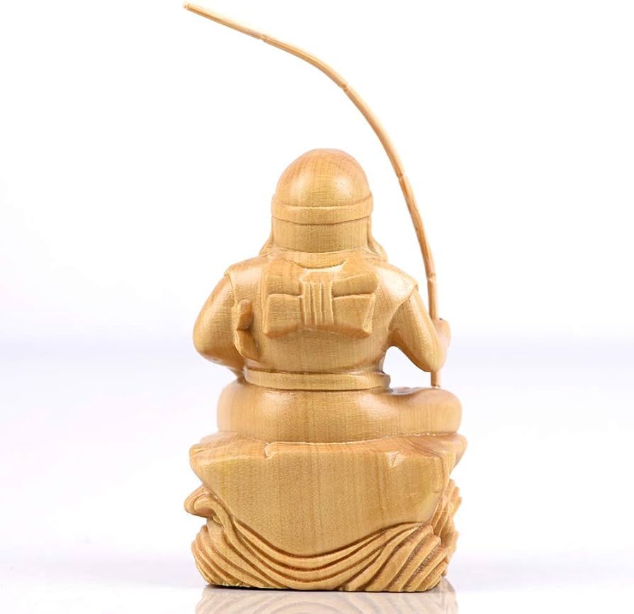 Amazon｜繁樓藝雕 仏像 恵比寿 七福神 木彫り 置物 柘植の木 開運招福
