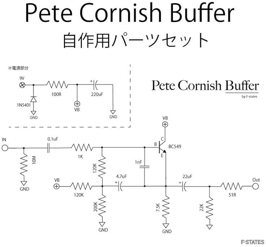 Amazon.co.jp: Pete Cornish Buffer 最高音質のバッファー 自作用