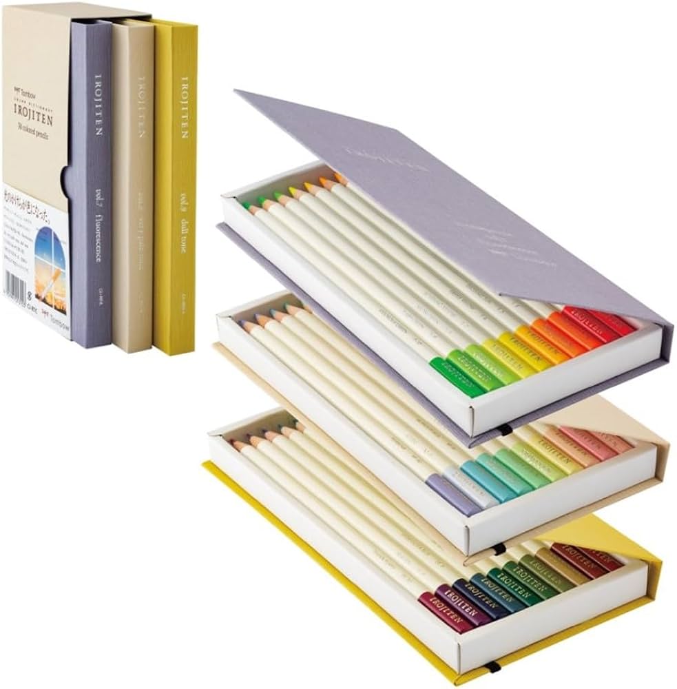 Amazon | トンボ鉛筆 色鉛筆 30色 (ブック型) 色辞典 第三集 (つややか