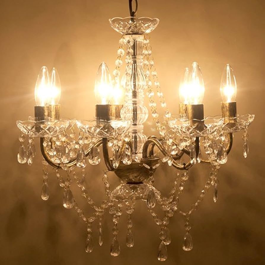 アンティーク調 ゴールドシャンデリア アンティーク シャンデリア 5灯