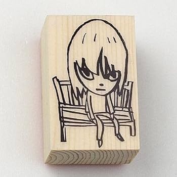 Amazon.co.jp: 奈良美智 スタンプ [Nara STAMP ベンチ(M)] : 文房具