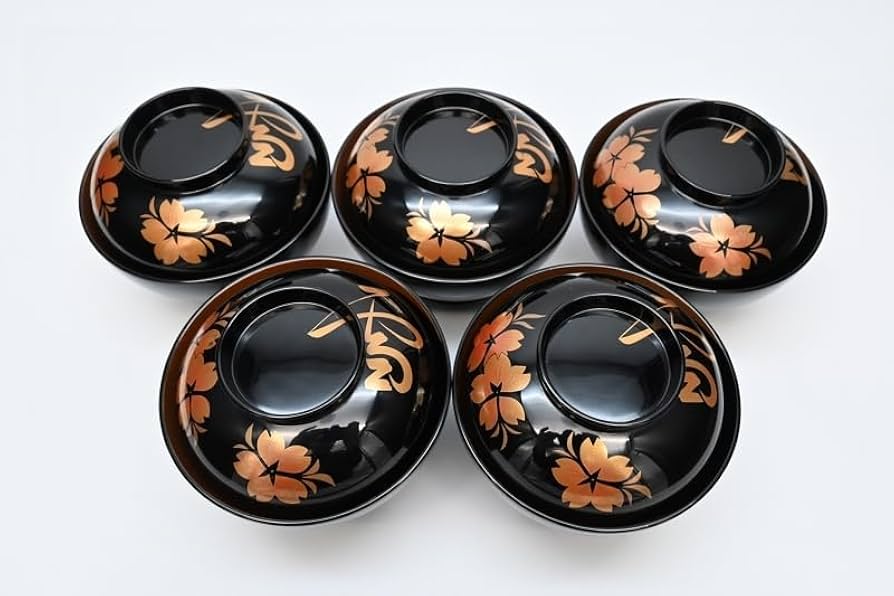 Amazon.co.jp: 輪島塗 五島屋謹製美術漆芸苑 椀 見事な 煮物椀 塗師