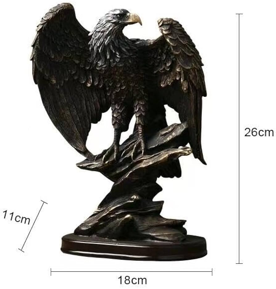 Amazon.co.jp: MOMOAO 鷹 タカ 鷲 動物 装飾品 樹脂 アニマル 彫刻