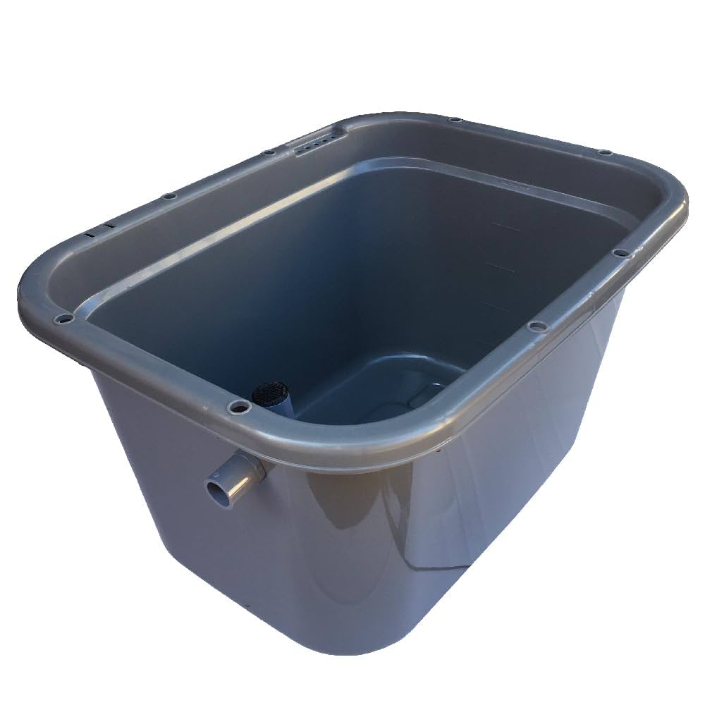 メダカ飼育ケース 120㍑x1個 黒/濃緑指定可 オーバーフロー付 金魚飼育