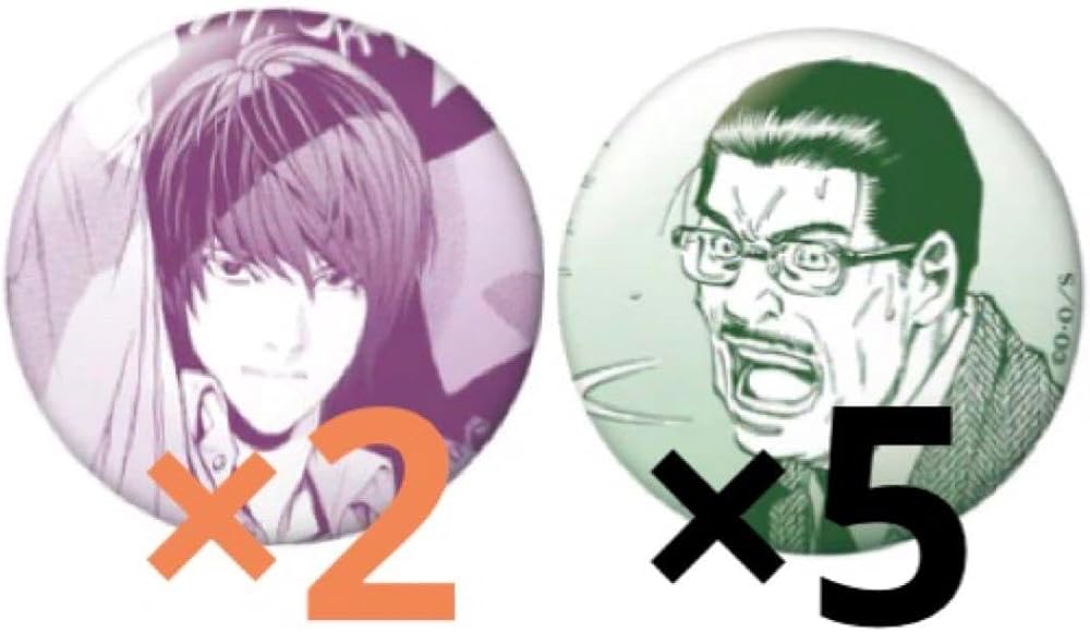 ハピクロ！ コミックス缶バッジ コレクション 夜神月 デスノート