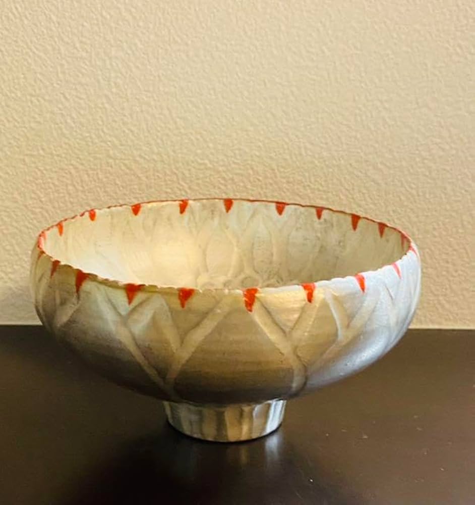 林みちよ 黄紫釉茶碗 旅茶碗 小服茶碗 茶箱茶籠用