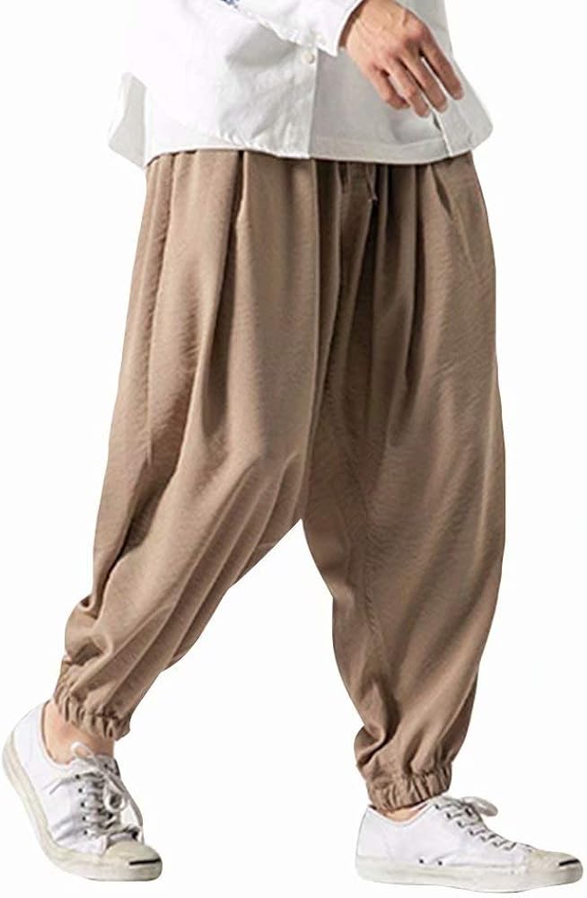 Amazon | [YIMANIE] サルエルパンツ ワイドパンツ メンズ アラジン