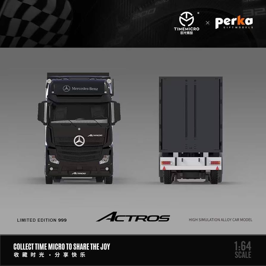 Amazon | 1/64 TIMEMICRO & Perka ベンツ Actros アクトロス トラック