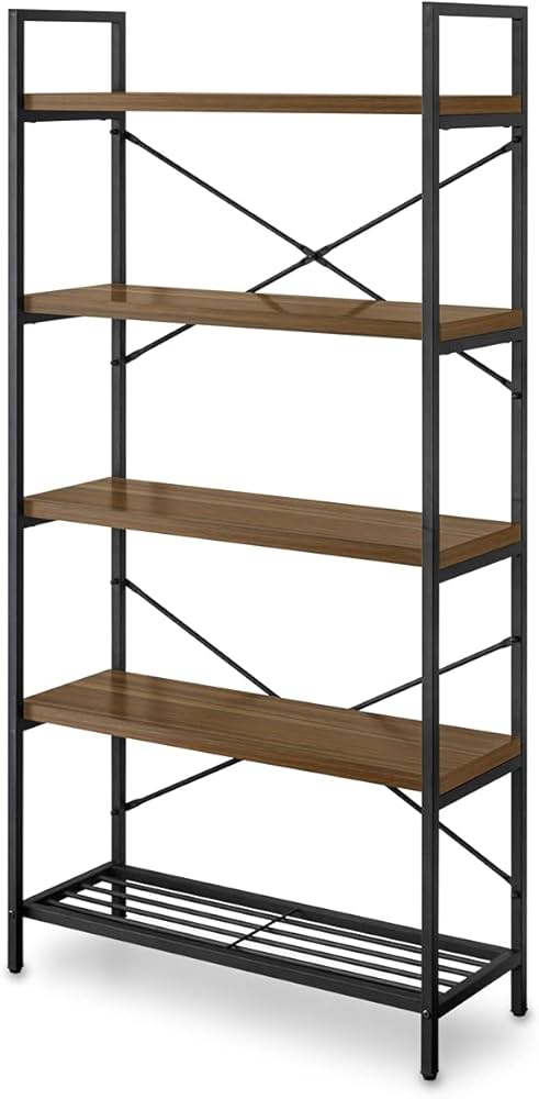 Amazon｜ottostyle.jp アイアンシェルフ 5段 幅80cm×奥行30cm×高さ