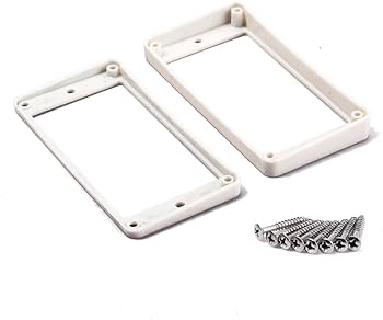 Amazon.co.jp: KESOTO 2個入れホワイト フラット ハムバッカー