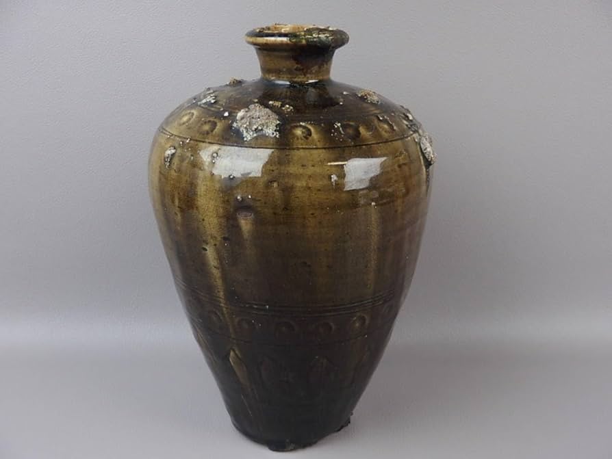 瀬戸 陽刻 角 水滴 大型 古道具 書道具 アンティーク 陽刻 角 瀬戸