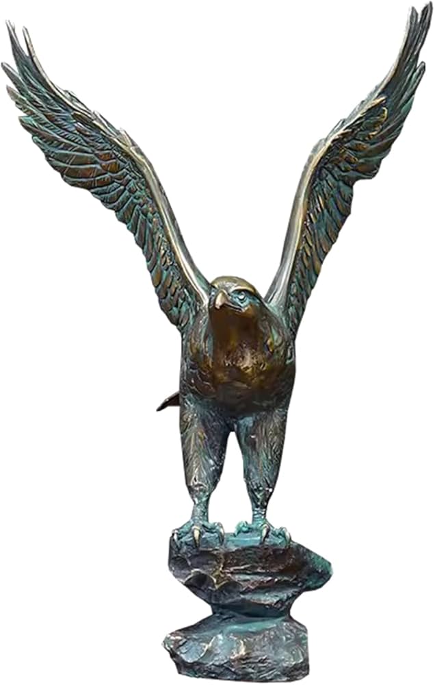 ブロンズ 鷲の彫刻