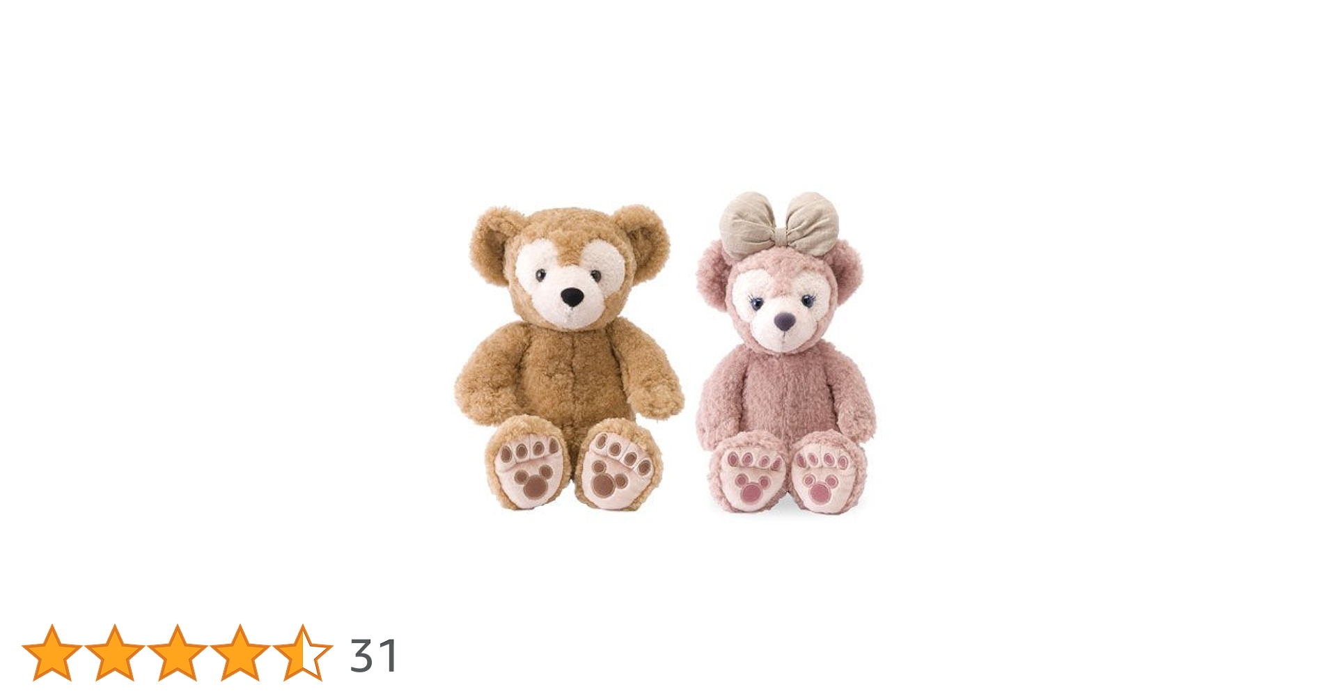 ディズニー 初期 ダッフィー&シェリーメイ ぬいぐるみ セット LLサイズ