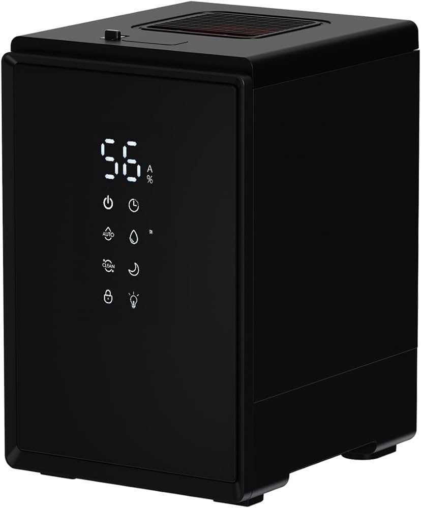 Amazon | [山善] 加湿器 加熱式 スチーム式 上部給水 キューブ型 湿度