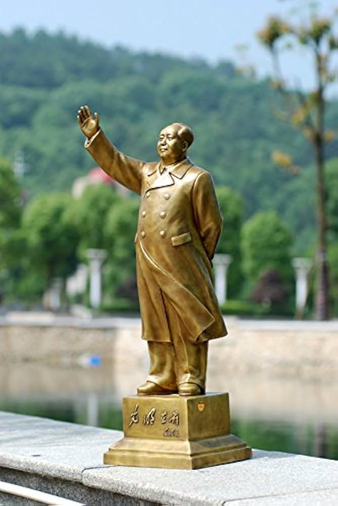 Amazon.co.jp: YUNHAO 大型 中国 毛沢東 会長官 毛沢山の像 オフィス