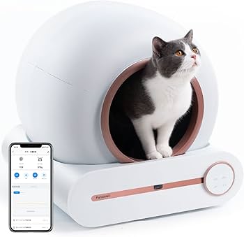 Amazon | Pandaloli トイレ 猫 自動 大型：スマホ管理 センサー付き