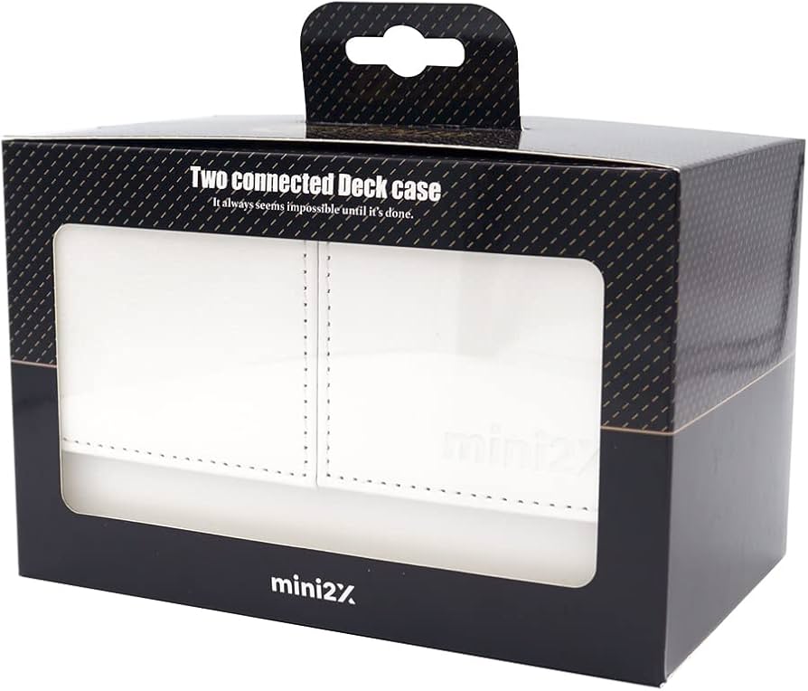 Amazon | mini2x 二連結 引き出し付き デッキケース 二重スリーブ 対応