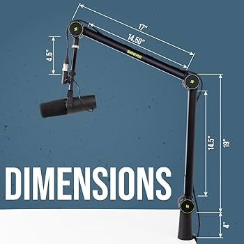 Amazon | Shure by Gator マイクアームスタンド デスクトップ用 アーム