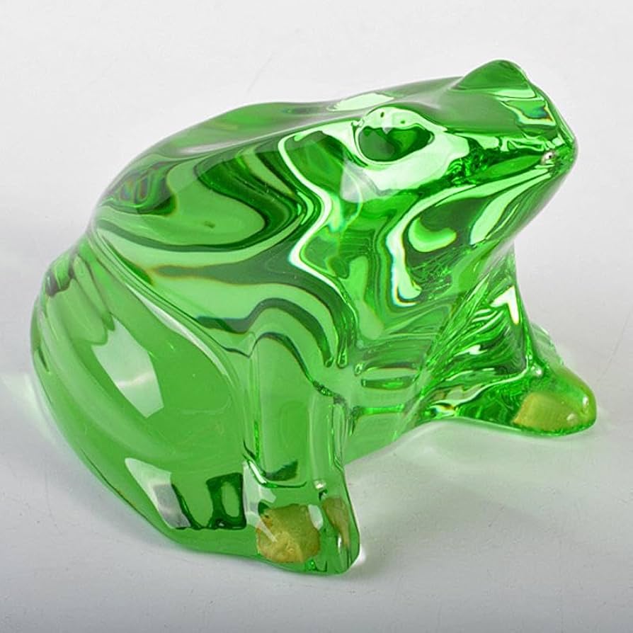 Amazon.co.jp: Baccarat バカラ カエル 置物 ペーパーウェイト Y R6977