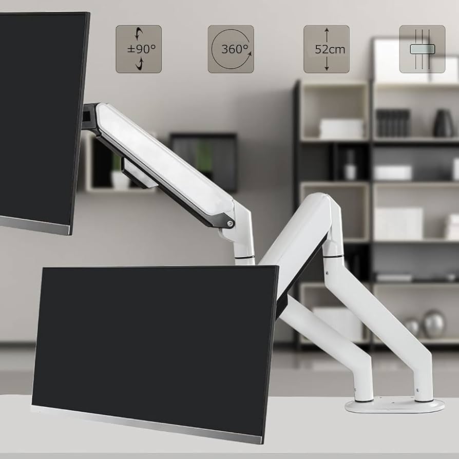 Amazon.co.jp: 2画面 PCモニタアーム 航空アルミニウム モニターアーム