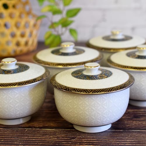 新品！金彩秋峰美術九谷焼蓋付湯のみ5客＆急須セット