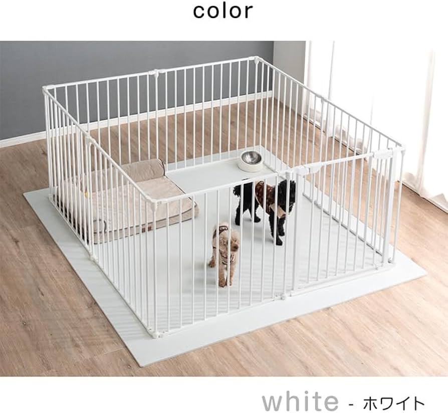 Amazon | シニア犬も安心 バリアフリー ペットサークル ラージタイプ