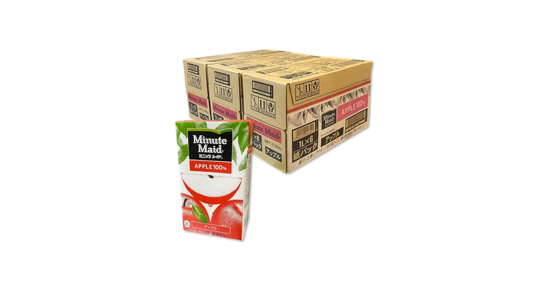 果汁100%アップルメイトりんごジュース1000ml紙パック15本入Amazon.co