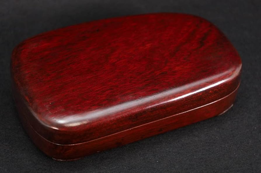 端渓硯 ◇老坑水巖・魚脳砕凍・胭脂暈・金綫の