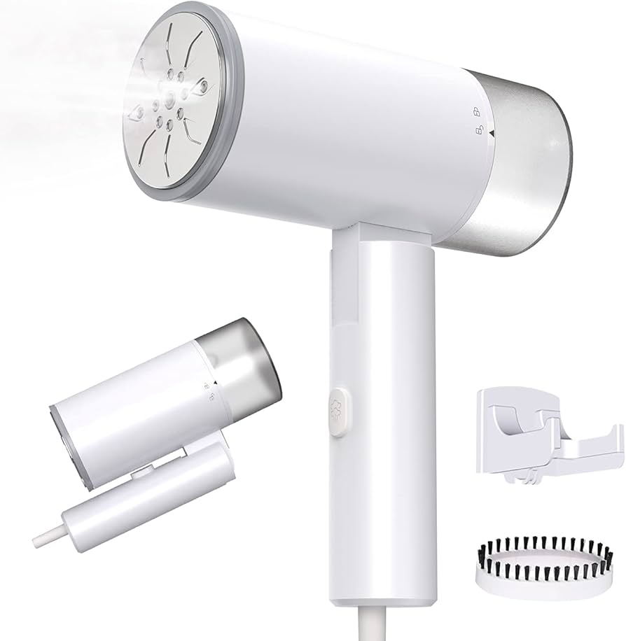 Amazon | 【1台2役 ＆ 折り畳み式】 スチームアイロン 衣類スチーマー