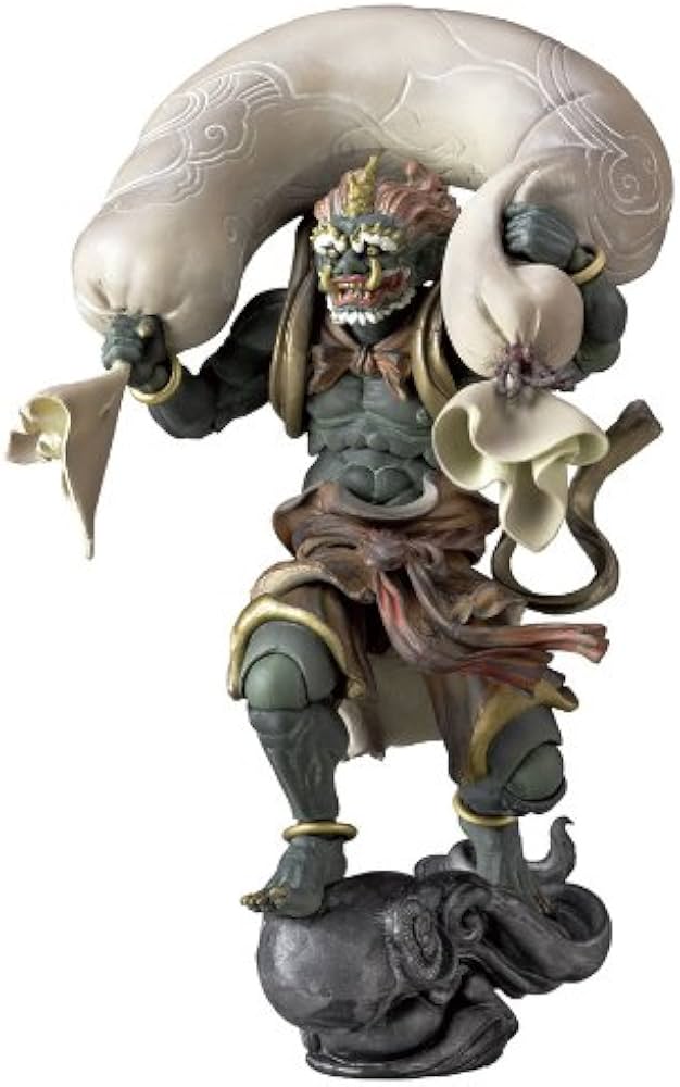 Amazon.co.jp: タケヤ式自在置物 風神 全高約140mm PVC&ABS製 塗装済み