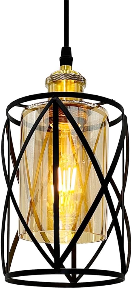 Amazon.co.jp : ペンダントライト ガラス 吊り下げライト 北欧 レトロ